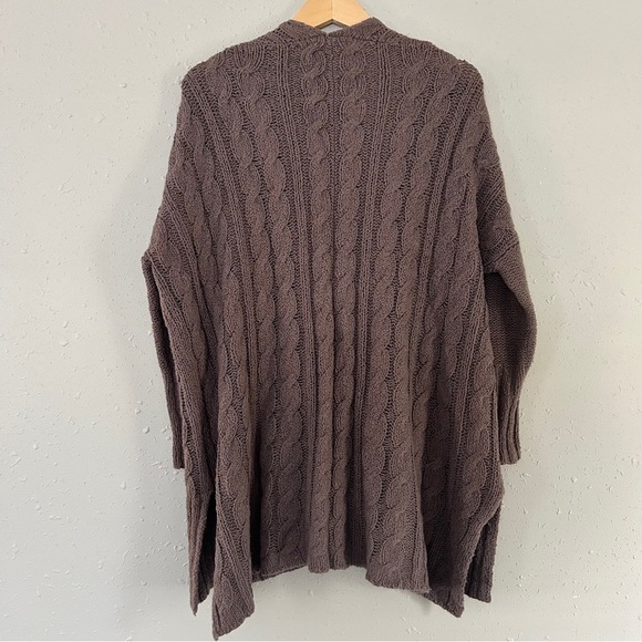 Free People Mushroom Oversized Sweater Brown Tan Casual Comfy Winter Neutral - Picture 8 of 10